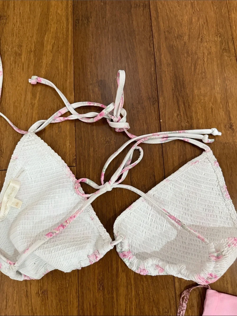 love shack fancy saoirse bikini in Thulian pink XXL NWT with case